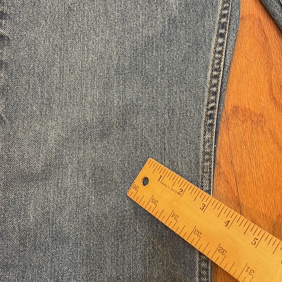 Levi’s 505 Regular Fit 34 x 32 Blue Jeans zip fly Pockets - Picture 7 of 14